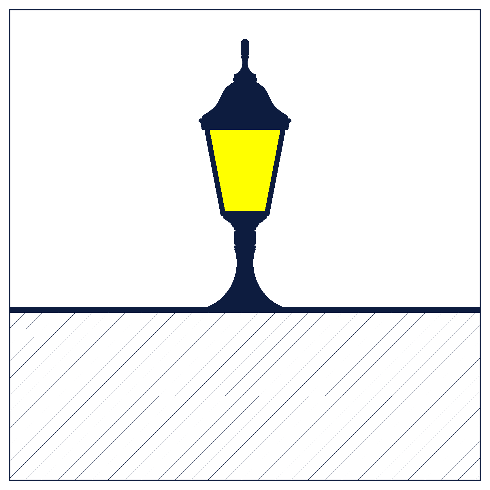 Luminaire de Clôture