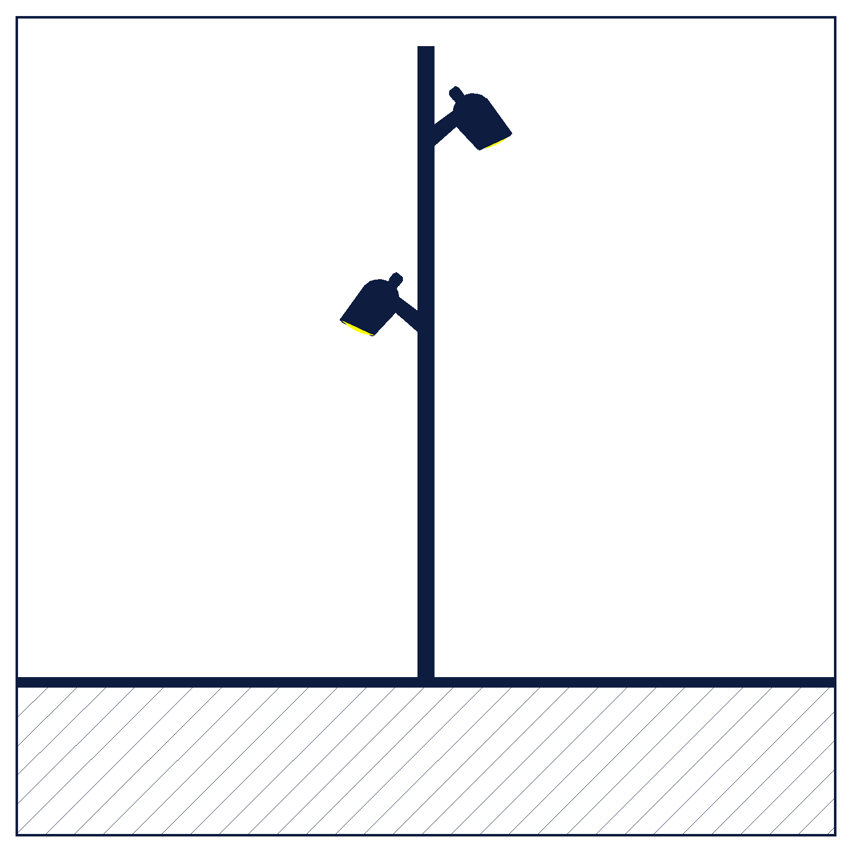 Éclairage aux Projecteurs